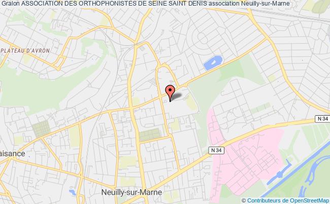 plan association Association Des Orthophonistes De Seine Saint Denis Neuilly-sur-Marne