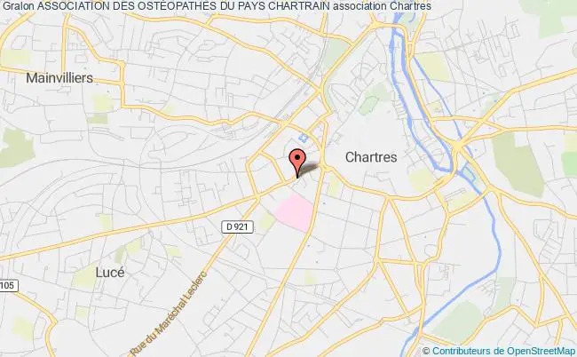 plan association Association Des OstÉopathes Du Pays Chartrain Chartres