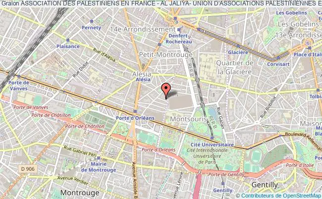 plan association Association Des Palestiniens En France - Al Jaliya- Union D'associations Palestiniennes En France Paris
