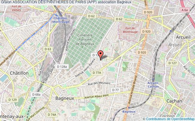plan association Association Des Pantheres De Paris (app) Bagneux