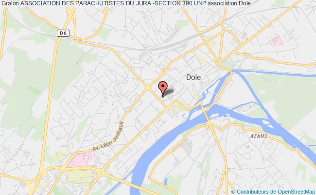 plan association Association Des Parachutistes Du Jura -section 390 Unp Dole