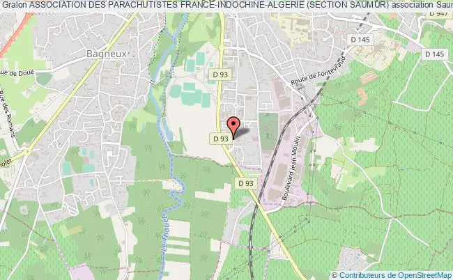 plan association Association Des Parachutistes France-indochine-algerie (section Saumur) Saumur