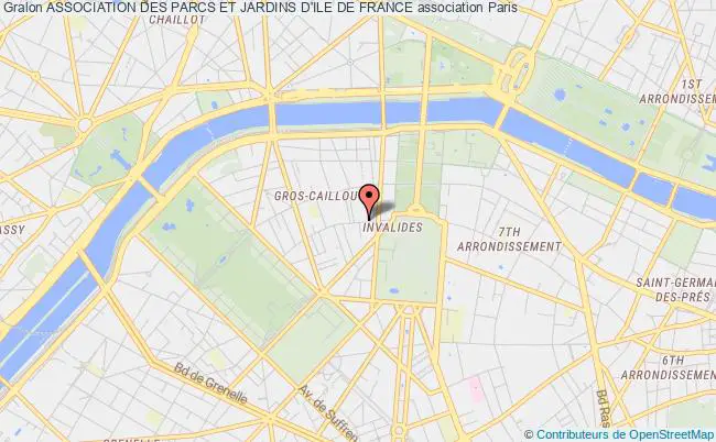 plan association Association Des Parcs Et Jardins D'ile De France Paris