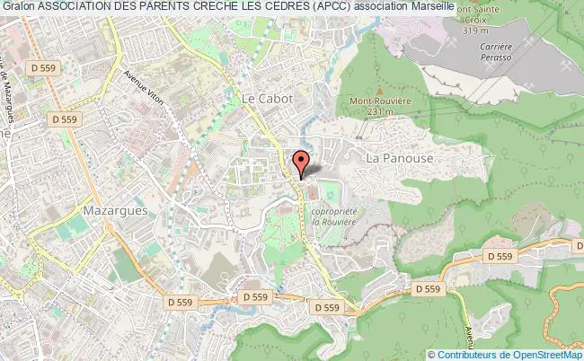 plan association Association Des Parents Creche Les Cedres (apcc) Marseille