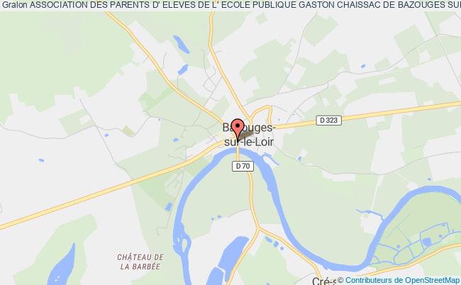 plan association Association Des Parents D' Eleves De L' Ecole Publique Gaston Chaissac De Bazouges Sur Le Loir Bazouges-sur-le-Loir