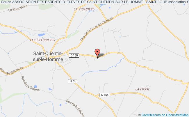 plan association Association Des Parents D' Eleves De Saint-quentin-sur-le-homme - Saint-loup Saint-Quentin-sur-le-Homme