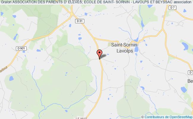 plan association Association Des Parents D' Eleves; Ecole De Saint- Sornin - Lavolps Et Beyssac Saint-Sornin-Lavolps