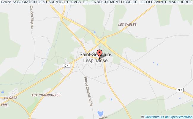 plan association Association Des Parents D'eleves  De L'enseignement Libre De L'ecole Sainte-marguerite(apel) Saint-Germain-Lespinasse