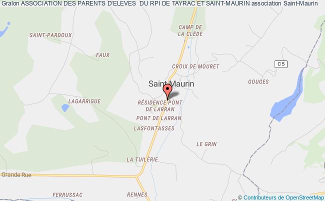 plan association Association Des Parents D'eleves  Du Rpi De Tayrac Et Saint-maurin Saint-Maurin