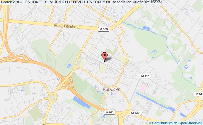 plan association Association Des Parents D'eleves  La Fontaine Villeneuve-d'Ascq
