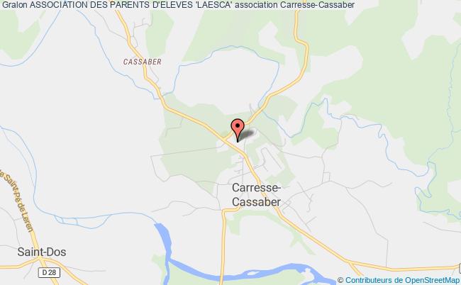 plan association Association Des Parents D'eleves 'laesca' Carresse-Cassaber