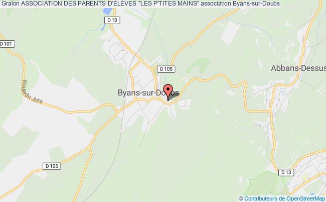plan association Association Des Parents D'ÉlÈves "les P'tites Mains" Byans-sur-Doubs