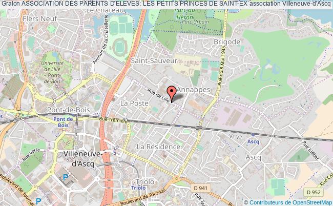 plan association Association Des Parents D'eleves: Les Petits Princes De Saint-ex Villeneuve-d'Ascq