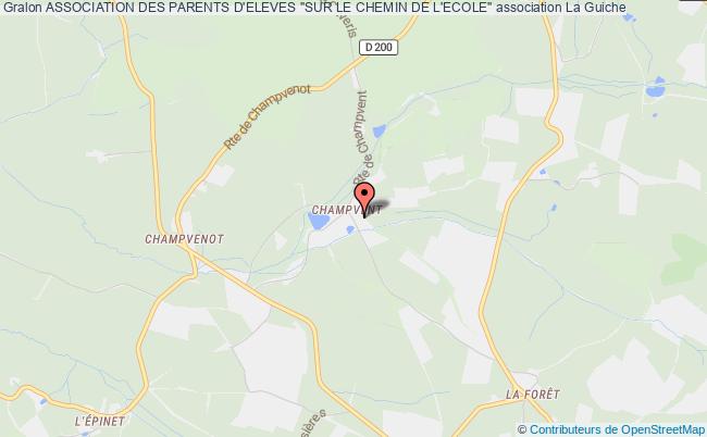 plan association Association Des Parents D'eleves "sur Le Chemin De L'ecole" La    Guiche