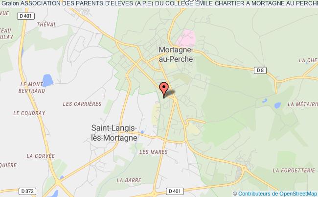 plan association Association Des Parents D'eleves (a.p.e) Du College Emile Chartier A Mortagne Au Perche Mortagne-au-Perche