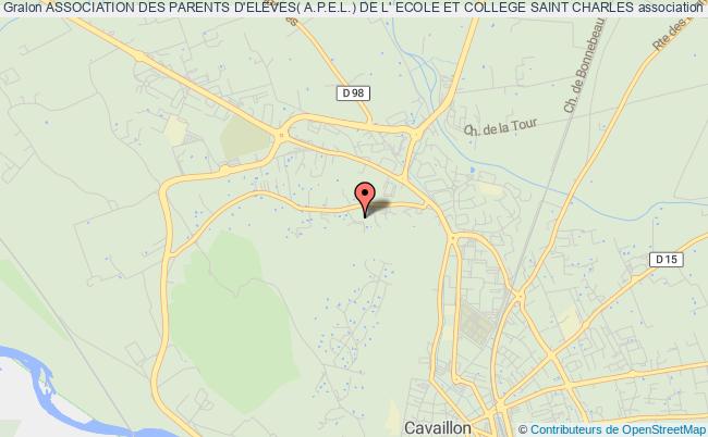plan association Association Des Parents D'eleves( A.p.e.l.) De L' Ecole Et College Saint Charles Cavaillon