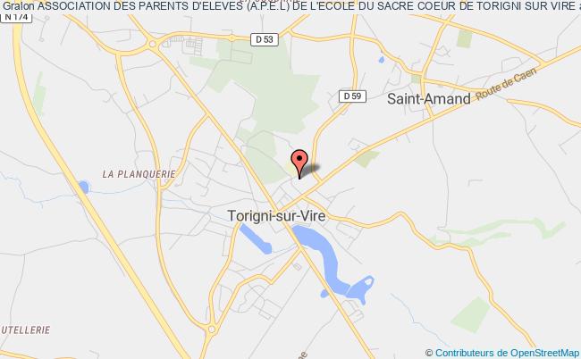 plan association Association Des Parents D'eleves (a.p.e.l) De L'ecole Du Sacre Coeur De Torigni Sur Vire Torigni-sur-Vire