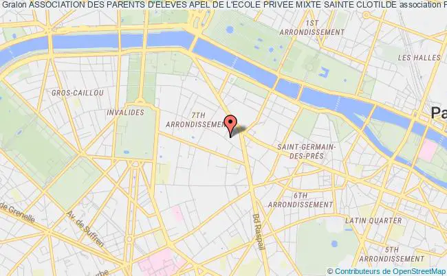 plan association Association Des Parents D'eleves Apel De L'ecole Privee Mixte Sainte Clotilde Paris