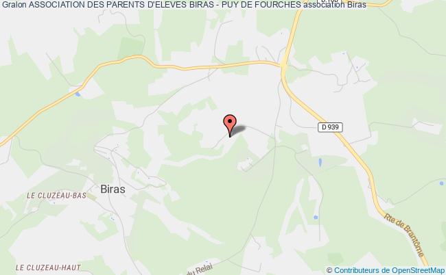 plan association Association Des Parents D'eleves Biras - Puy De Fourches Biras