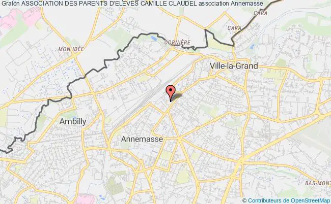 plan association Association Des Parents D'eleves Camille Claudel Annemasse