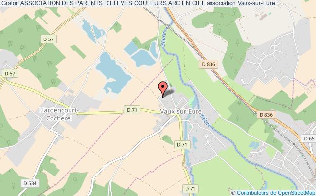 plan association Association Des Parents D'ÉlÈves Couleurs Arc En Ciel Vaux-sur-Eure