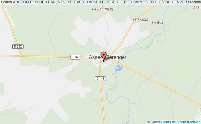 plan association Association Des Parents D'eleves D'asse-le-berenger Et Saint Georges Sur Erve Assé-le-Bérenger