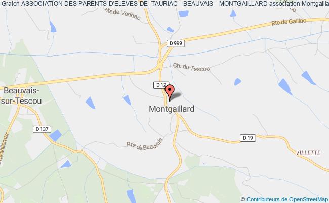 plan association Association Des Parents D'eleves De  Tauriac - Beauvais - Montgaillard Montgaillard
