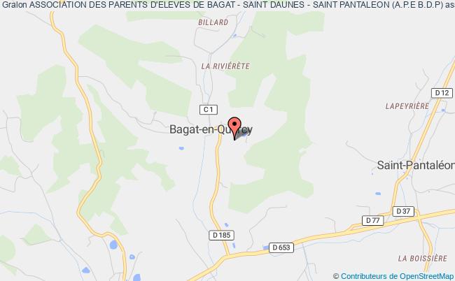 plan association Association Des Parents D'eleves De Bagat - Saint Daunes - Saint Pantaleon (a.p.e B.d.p) Bagat-en-Quercy