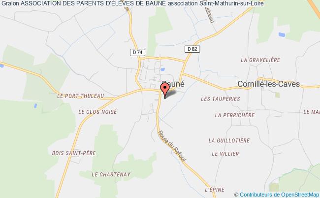 plan association Association Des Parents D'ÉlÈves De BaunÉ Loire-Authion