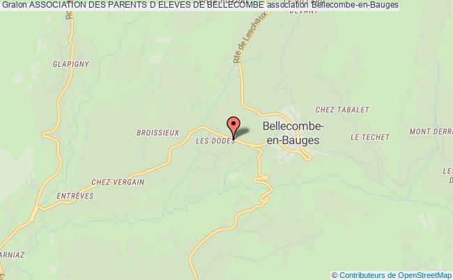 plan association Association Des Parents D Eleves De Bellecombe Bellecombe-en-Bauges