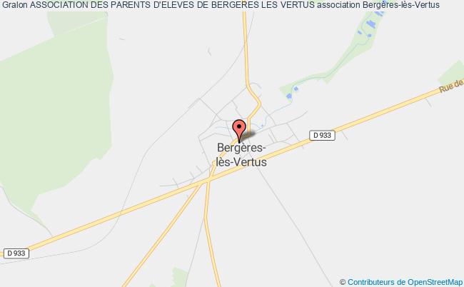 plan association Association Des Parents D'eleves De Bergeres Les Vertus Bergères-lès-Vertus