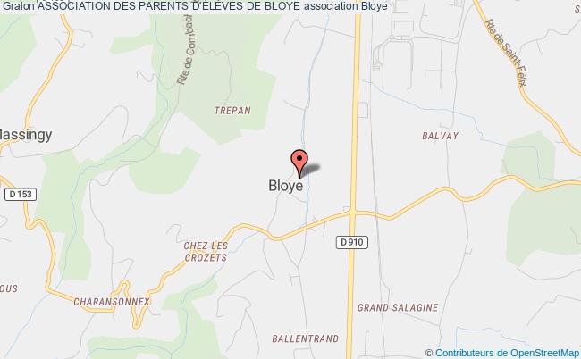 plan association Association Des Parents D'ÉlÈves De Bloye Bloye