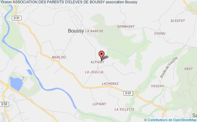 plan association Association Des Parents D'eleves De Boussy Boussy
