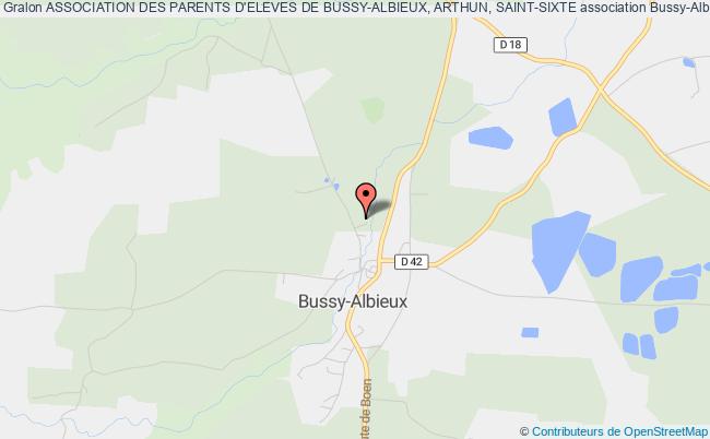 plan association Association Des Parents D'eleves De Bussy-albieux, Arthun, Saint-sixte Bussy-Albieux