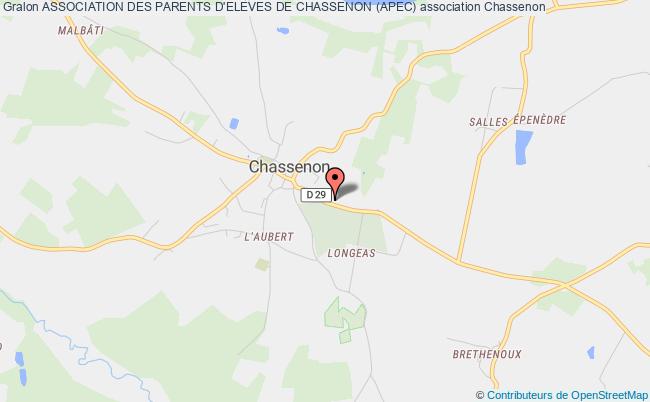 plan association Association Des Parents D'eleves De Chassenon (apec) Chassenon