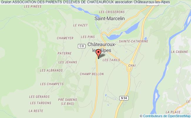 plan association Association Des Parents D'eleves De Chateauroux Châteauroux-les-Alpes