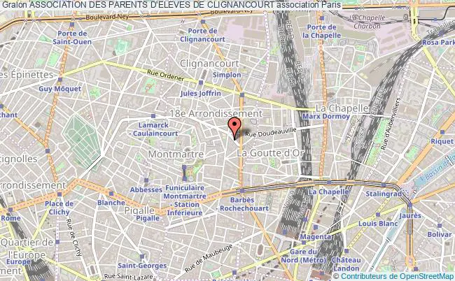 plan association Association Des Parents D'eleves De Clignancourt Paris
