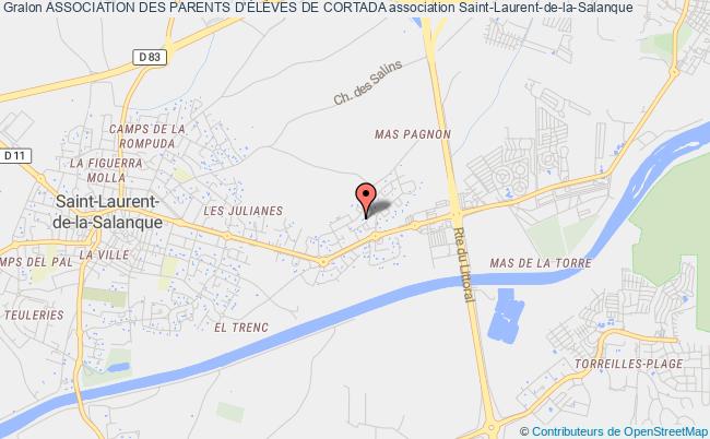 plan association Association Des Parents D'ÉlÈves De Cortada Saint-Laurent-de-la-Salanque