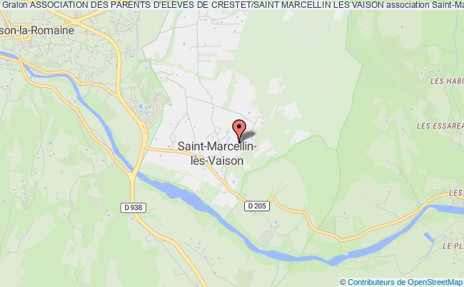 plan association Association Des Parents D'eleves De Crestet/saint Marcellin Les Vaison Saint-Marcellin-lès-Vaison