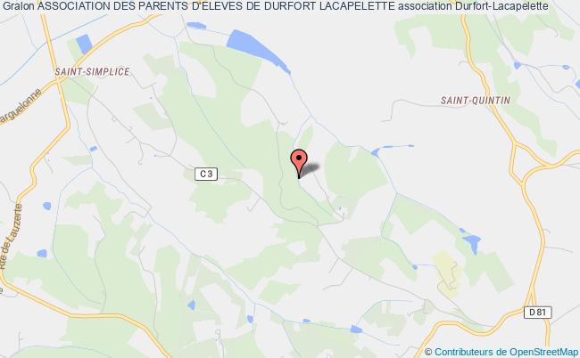 ASSOCIATION DES PARENTS D'ELEVES DE DURFORT LACAPELETTE
