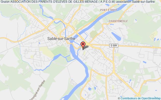 plan association Association Des Parents D'eleves De Gilles Menage ( A.p.e.g.m) Sablé-sur-Sarthe