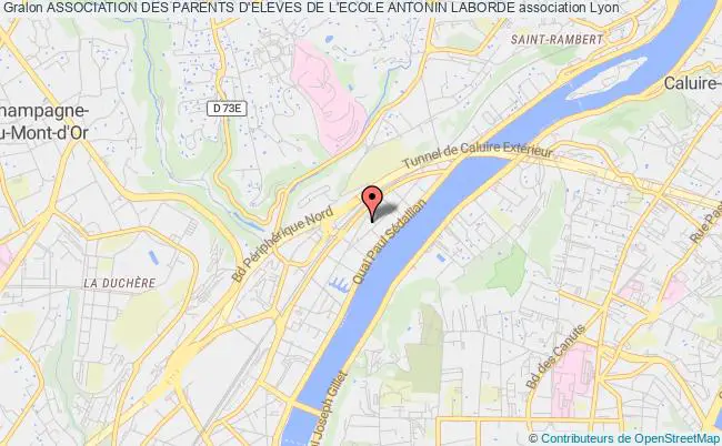 plan association Association Des Parents D'eleves De L'ecole Antonin Laborde Lyon