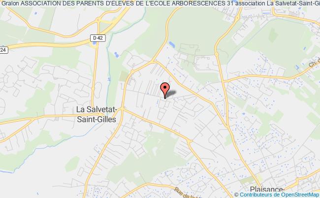 plan association Association Des Parents D'eleves De L'ecole Arborescences 31 Salvetat-Saint-Gilles
