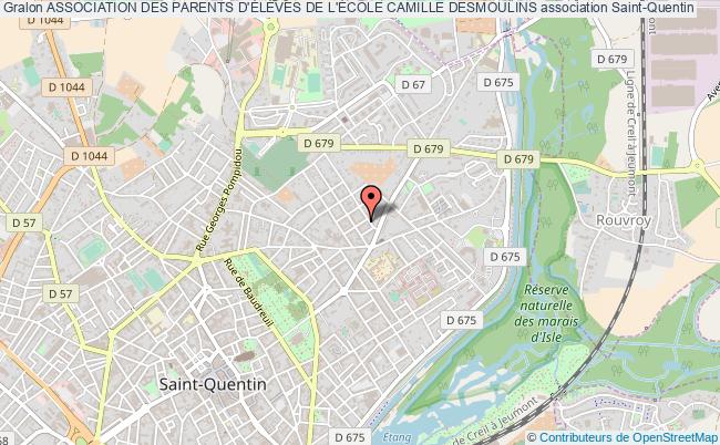plan association Association Des Parents D'ÉlÈves De L'École Camille Desmoulins Saint-Quentin