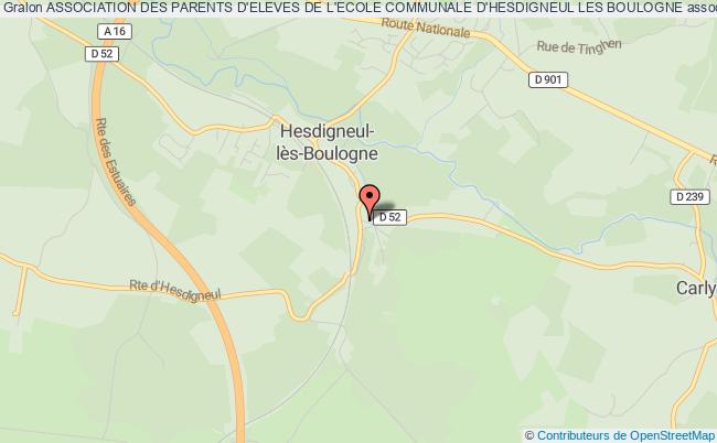 plan association Association Des Parents D'eleves De L'ecole Communale D'hesdigneul Les Boulogne Hesdigneul-lès-Boulogne