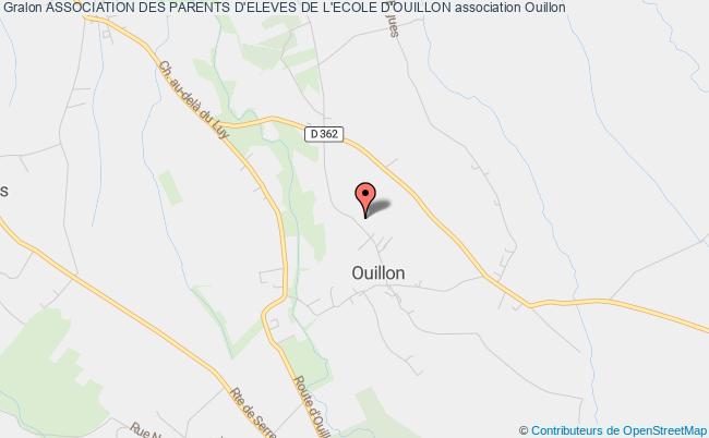 plan association Association Des Parents D'eleves De L'ecole D'ouillon Ouillon