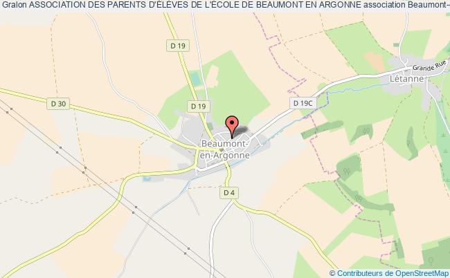 plan association Association Des Parents D'ÉlÈves De L'École De Beaumont En Argonne Beaumont-en-Argonne
