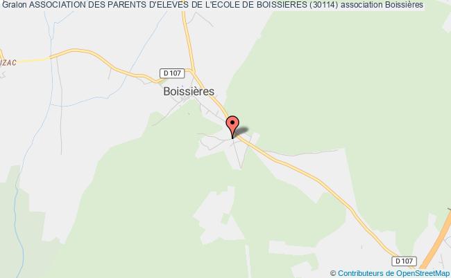 plan association Association Des Parents D'eleves De L'ecole De Boissieres (30114) Boissières