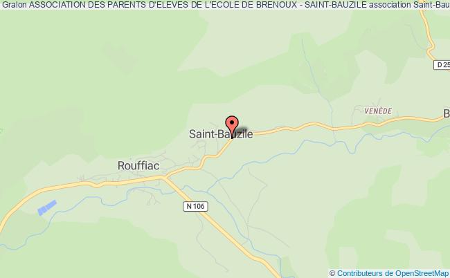plan association Association Des Parents D'eleves De L'ecole De Brenoux - Saint-bauzile Saint-Bauzile