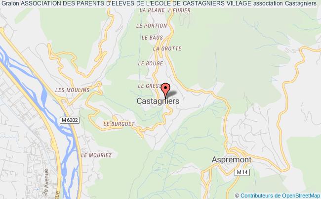 plan association Association Des Parents D'eleves De L'ecole De Castagniers Village Castagniers